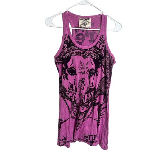 Sure Designs Boho Indian Elephant Long Tank Medium - Picture 1 of 6